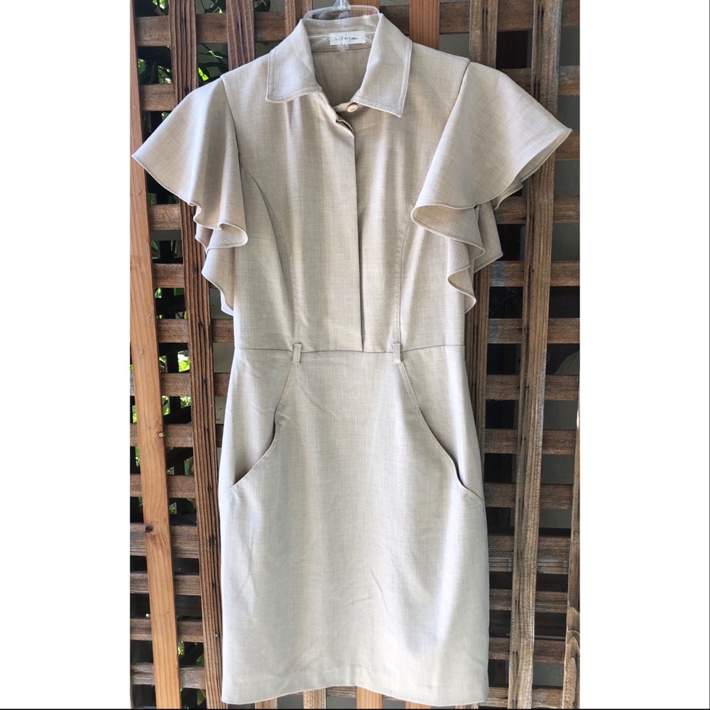 Calvin Klein Ruffled Career Dress